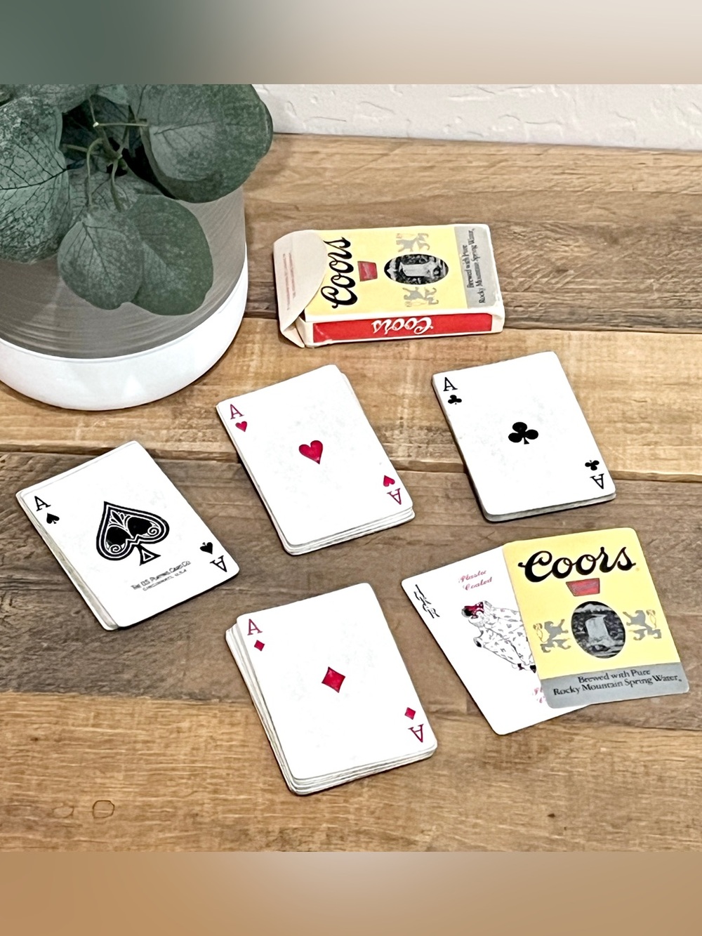Vintage 1970s Coors Beer Playing Cards Premium Bridge USPC Cincinnati Complete